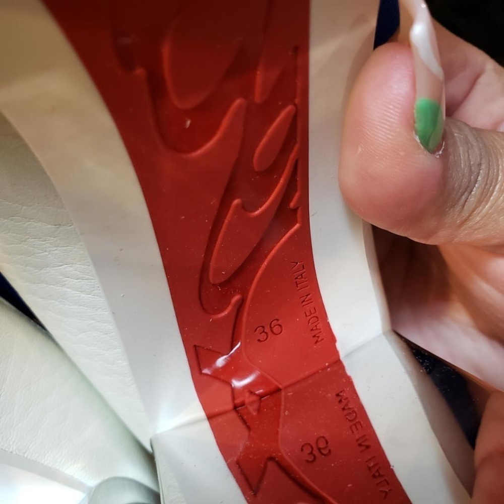 NEW Christian Louboutin Patrouiagoma 100 platform sandals size 36 - Picture 16 of 16